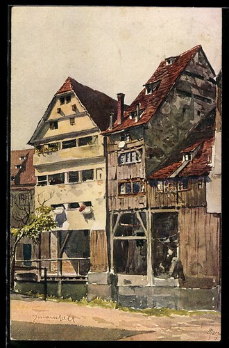 Carte postale artiste ulm - postale, d'artiste