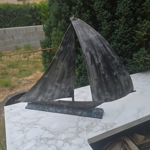 Sculpture voilier métal - de,