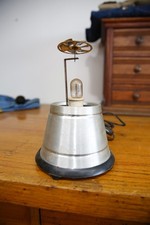 RARE Vintage Kaleidolite Lava Spinning Lamp 1972 Silver Spinner Motion Light