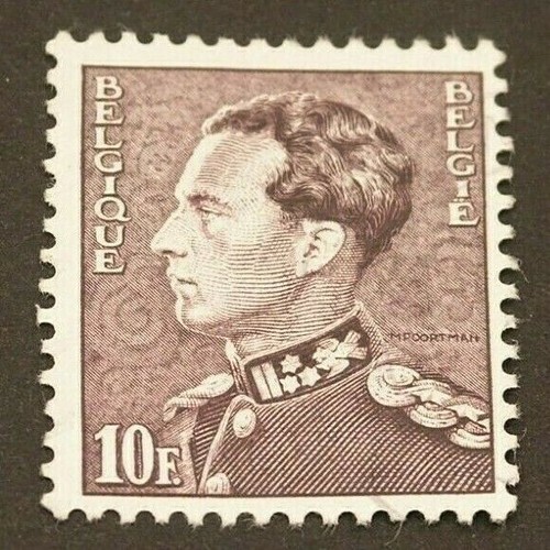 Timbre belgique 10f poortman - belgique,