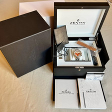 ZENITH x PHILLIPS BACS RUSSO A386 EL PRIMERO ED49 RARE LIMITED NEVER WORN NEW.