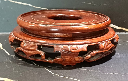Ancien socle bois - en,