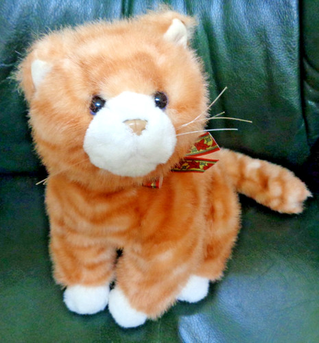 St2 peluche ancienne chat - peluche,