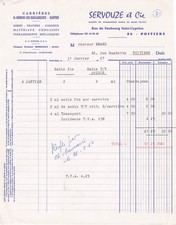 86 POITIERS carrieres SERVOULZE 1967 sable gravier