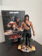 ThreeZero 1/6 Rambo III 3 John Rambo Sylvester Stallone figure with  BONUS STAND