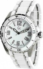 Guess Collection Women's XL Swiss White CERAMIC MEN'S WATCH Unisex 44mm X85009G1