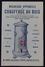 Catalog 1900 FAYE Juvisy heater heater radiator