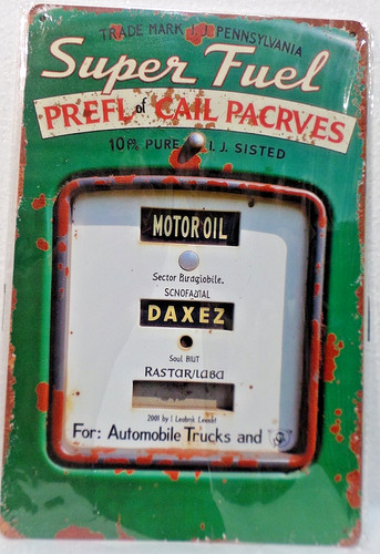 Plaque metal vintage 20x30 - plaque,