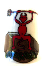 * Thimble Sewing Die - RDO. LANZAROTE THE RED DEVIL OF TIMANFAYA