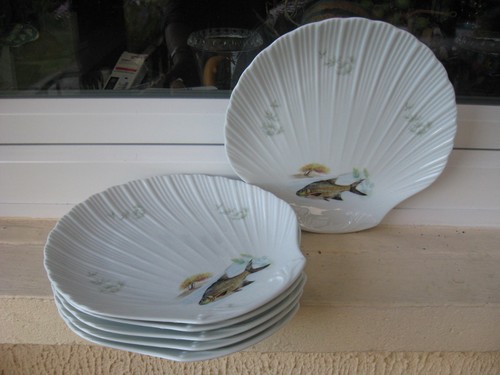 Assiettes poisson - assiettes,