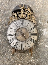 OLD PENDULUM MOVEMENT CAGE CAPUCHINE 2 HAMMERS 18/19TH