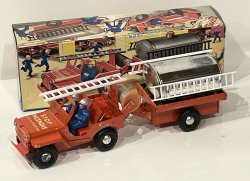 Joyax jeep pompiers - +, remorque