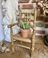 Ancienne Chaise de Poupée Jouet Vintage