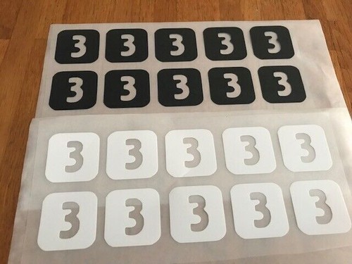 Numero 10 patchs flocages - -,