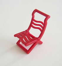 PLAYMOBIL (V196) LEISURE - red folding chair with top garden back