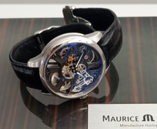 Maurice Lacroix Masterpiece MP7228-SS001-000 Steel Skeleton Dial 43mm Watch