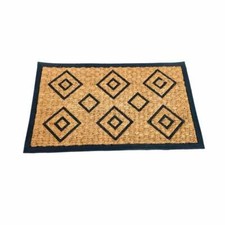 Tapis D'Entrée Intérieur Extérieur En Coir Avec Dos En Caoutchouc 45x75cm
