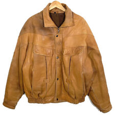 Blouson En Cuir Bombers Marron