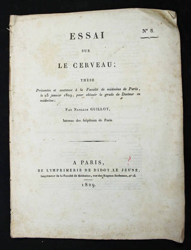 Guillot natalis essai - natalis, sur