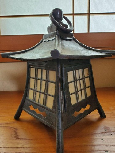 Lanterne japonaise bronze - lanterne,