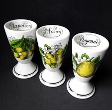 3 TASSES MAZAGRAN en PORCELAINE D'AUTEUIL PARIS