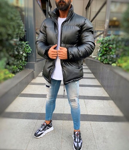 Blouson simili cuir - , homme