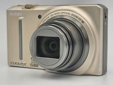 Excellent+++ Nikon COOLPIX S9100 12.1MP Silver Digital Camera w/ Battery From JP