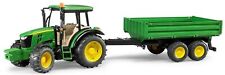 BRUDER - Tracteur JOHN DEERE 5115 M avec remorque basculante 2 essieux jouet ...