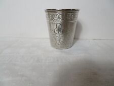 timbale en argent massif