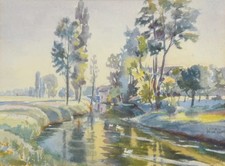 Rivière | Petite aquarelle |
