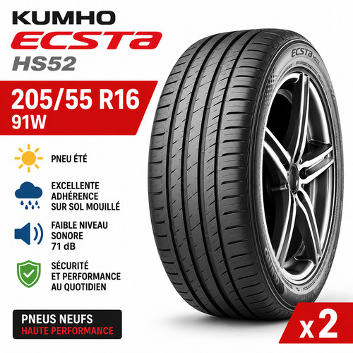 Pneus kumho ecsta hs52 - 2,