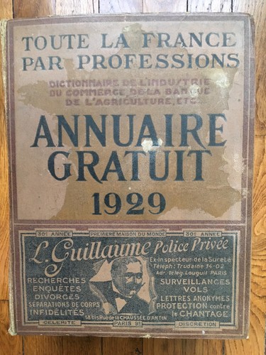 Annuaire gratuit 1929 toute - annuaire,