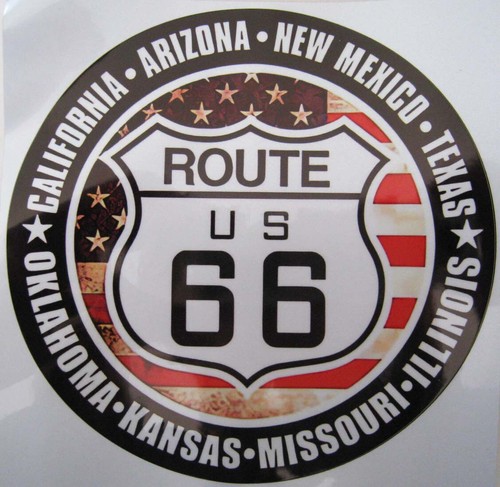 Autocollant usa route 66 - ,