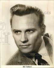 1961 Press Photo Bill Tabbert, actor - sax20587