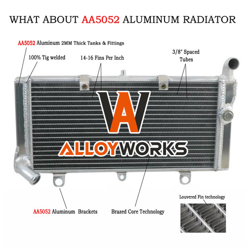 Aluminium radiateur pour - aluminium, honda