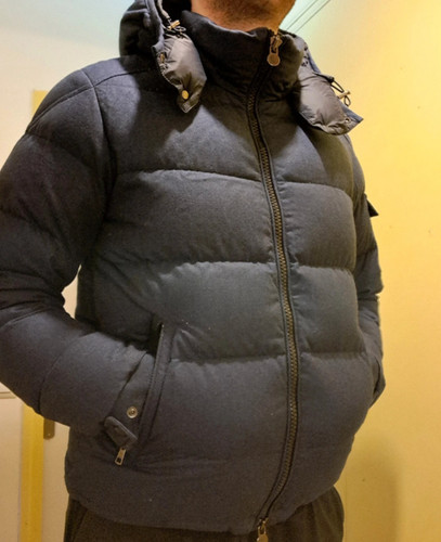 Doudoune moncler bleue size - doudoune,
