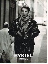ADVERTISING ADVERTISING 094 1992 RYKIEL MEN'S haute couture leather jacket