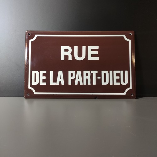 Plaque émaillée rue - plaque,