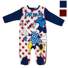 Body Bébé Disney Minnie Combinaison En Coton Fille Manches Longues 3414