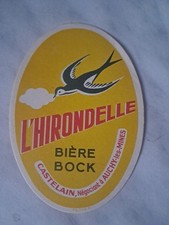 ANCIENNE ÉTIQUETTE BIERE BOCK