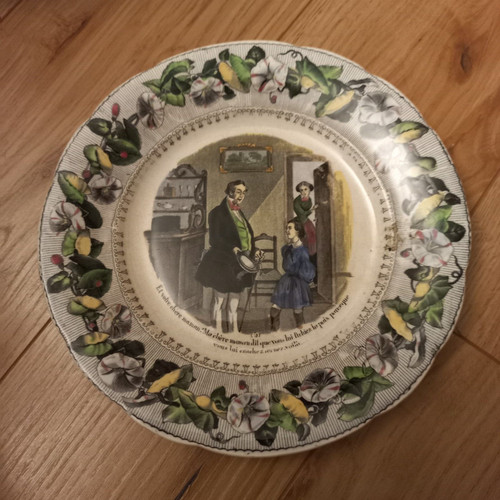 Assiette faience creil - assiette,