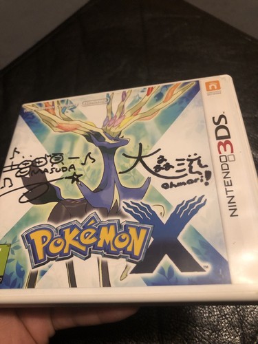 Pokémon 3ds autographed - x, by
