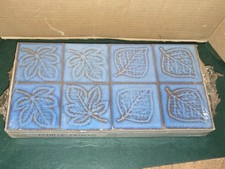 Carreau en terre cuite ceramique décor Feuille de Crocus 40 pieces