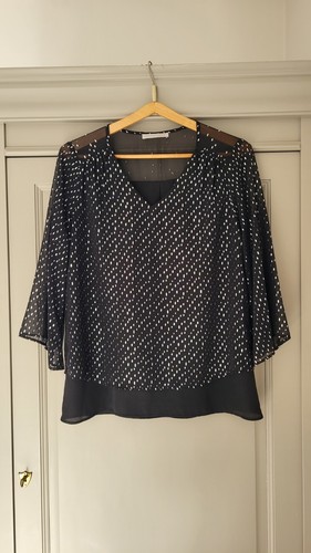 Chemise blouse fluide noire - chemise/blouse,