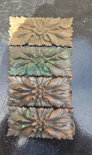 4 BRONZES ROSACES ELEMENTS