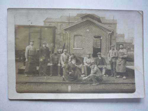 Carte photo vers 1914 chemin