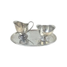 Vintage DOUWE EGBERTS Creamer milk & Sugar Set Roomstel Cream