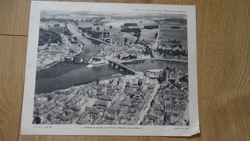Vintage affiche montereau - vintage,