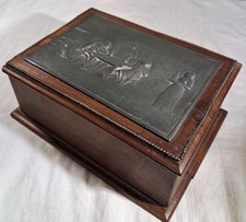 GRANDE BOITE EN ACAJOU ET