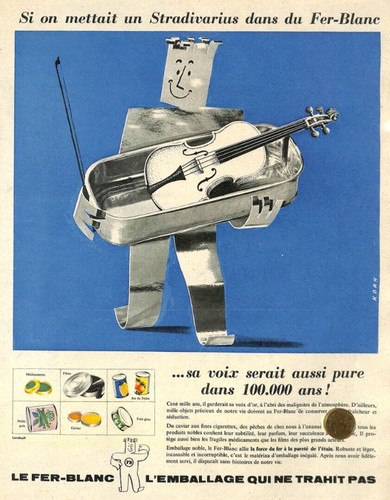Fer blanc violon - fer, /